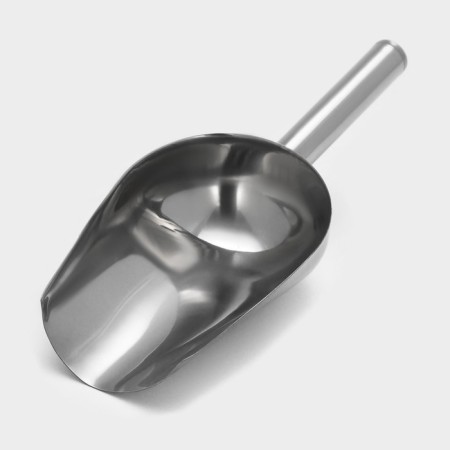Stainless steel for ice and bulk products, 260 ml, 24 × 9 cm, chrome -colored color