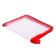 Lightning folder from 3 sides A5, 450MKM, transparent, with red edging