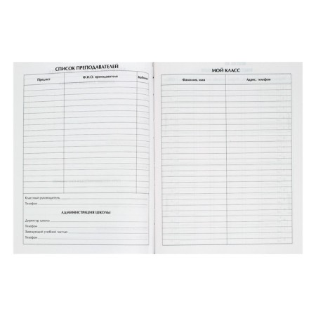 Universal diary for grade 1-11 "Avocado on a black background", hard cover-4