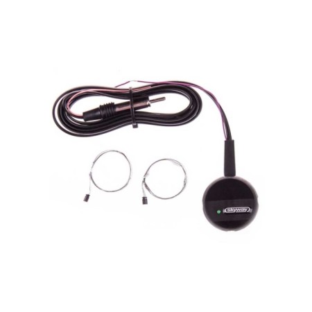Antenna Automobile FM Active intra -junction SkyWay Omikron Round, thin canvas, two mustache, cable 2.2 m S00203004