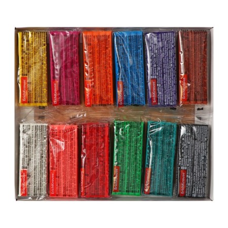 Plasticine 12 colors, 180 g, Erichkrause "Color Friends", with a stack, in cardboard packaging-2