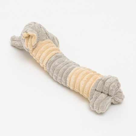 Textile toy "dog", 24 x 8 cm, gray-1