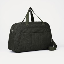Road bag with lightning, external pocket, long belt, green color