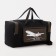 Road bag on lightning, 3 outer pockets, long belt, black color/hack