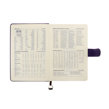 The diary of a non -section A5, 140l, cage, K/deputy, with a pen, in gift. box., purple-10