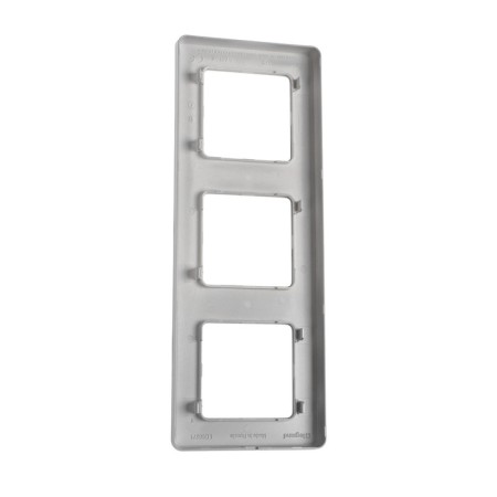 Frame Legrand Inspiria, 3 post, aluminum-1