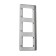 Frame Legrand Inspiria, 3 post, aluminum