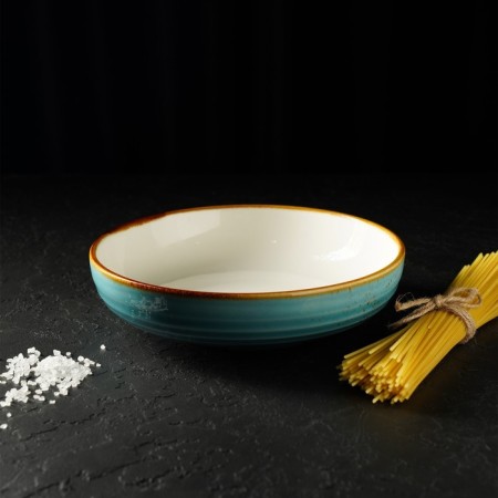 Porcelain deep Magistro "Cerera", 700 ml, d = 18.5 cm, blue color-4