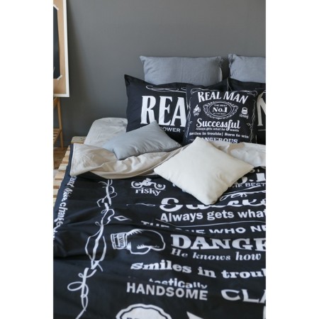 Bed linen "Ethel" 2 SP Real Man 175x215 cm, 200x220 cm, 50x70+3 cm - 2 pcs-3