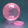 A ball for rodents on a metal base, 12 cm, pink