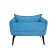The Naples chair, without a mechanism, velor, blue color