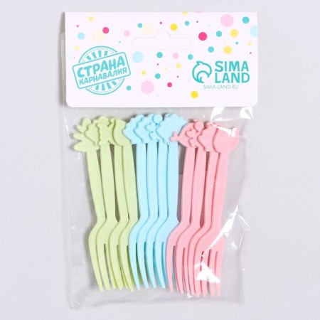 Plastic plugs "Underwater World", 12 pcs, 9 cm, color mix-2