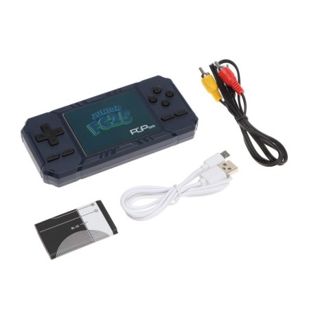 PGP AIO Junior FC25C game console, screen 3 ", AV cable, 500 games, blue