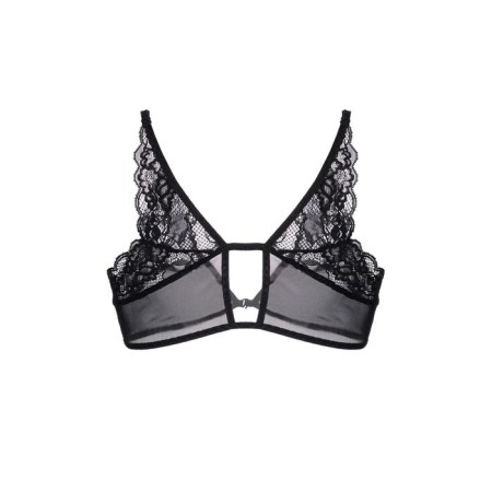 Bralett Erolata Odette, with a fasting in front, color black, size 50-52-7