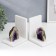 Book holders marble, quartz "Amethyst block" set 2 pcs 15x10x13 cm