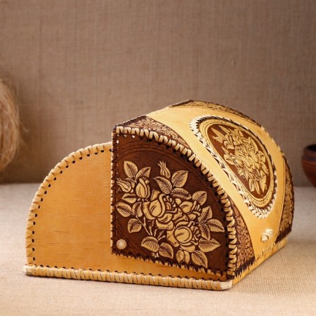 Breadpower helmet "Rose" 33x25x18.5 cm, birch bark-1