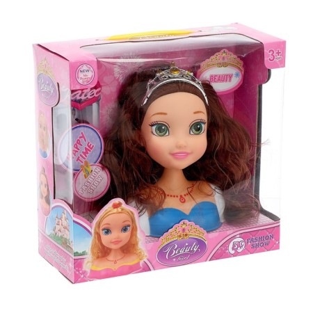 Doll-maneken for creating the hairstyles "Anna" with accessories-3