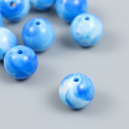 Plastic beads "Divorces. Blue" set 20 g d = 1.6 cm