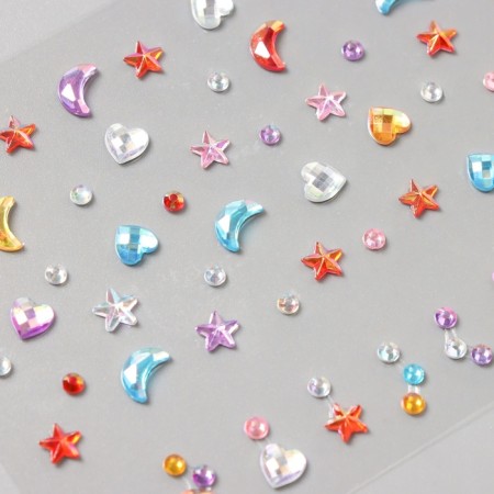 Stick plastic rhinestones "Solder" Color 11x7.8 cm-2