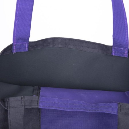 Textile bag on lightning, gray/lilac color-3