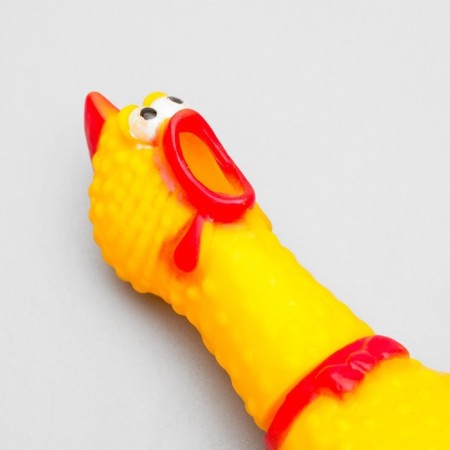 The squeak of "thoughtful chicken" is small, 16.5 cm, yellow-2
