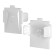 A set of plugs for the built-in track system Technical Tra084EC-12W, 3.3x3.3.2 cm, white, 2 pcs