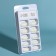 Tips for nail extension, 100 pcs, oval shape, full coating, container, milk color