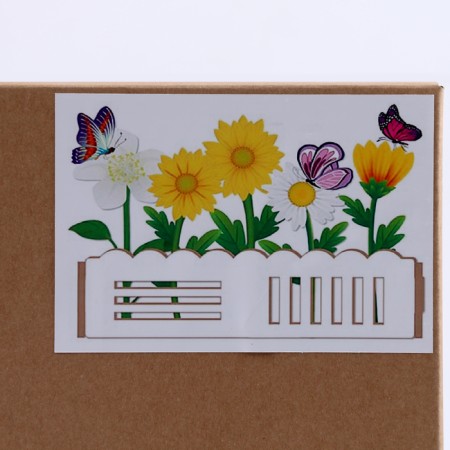 Diamond embroidery "Flowers with butterflies" Interior decor-8