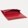 Women's wallet on the button, red color