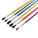 Synthetics pile brush, No. 2, with a colored handle