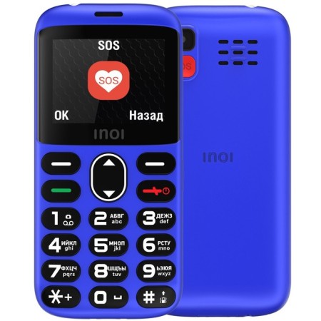 Cell phone Inoi 118b, 1.8 ", TFT, 0.08MP, Microsd, 2SIM, BT2.0, 1,400mach, blue-1