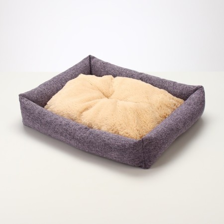 Lesser for animals, 60 x 50 x 15 cm, horn, artificial fur, lilac-2