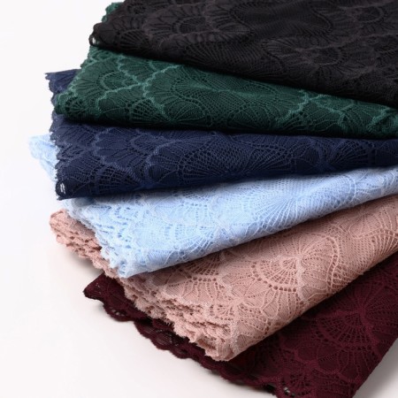 Lace elastic fabric, 180 mm × 2.7 ± 0.5 m, burgundy color-3