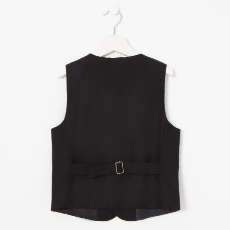 School vest for a boy, black, height 152 (38/m)-6