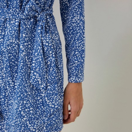 Women's dress with oxen mist, size 48, blue-2