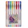A set of gel pens, 8 colors, in a plastic box