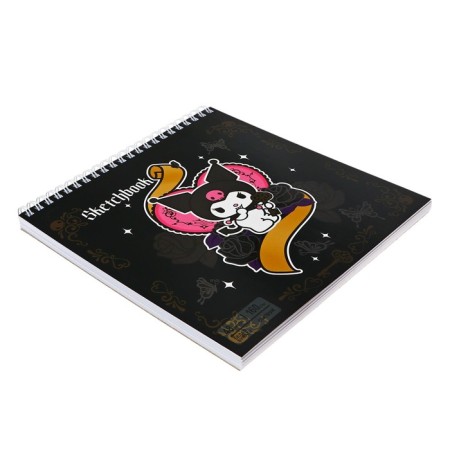 Sketchbook 190x190mm, 48 sheets on the crest Kuromi 2, solid cover, block 160g/m2-1