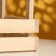 Kashpo wooden double -ruddy with handles 24.5x14x19.5 cm natural