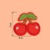 Thermal appliance "Cherry", 6 × 5 cm, red color
