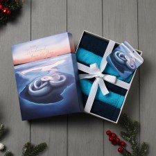 New Year. Symbol of the year. Snake. Set of terry towels Ethel 