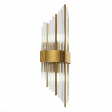 Wall lamp ST LUCE. SL1158.301.02. Nitido. 2x60 watts, E14, 20x54 cm, brass color