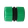 The coupling is connected, for hoses 3/4 "(19 mm), a tsan compound, pp-plate, color mix, Greengo