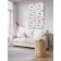 Decorative panel with photo printing "Black and white hearts", vertical, size 100x150 cm