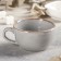 Tea Grey tea cup, 250 ml, porcelain, dark gray color