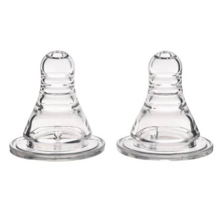 Set of silicone nipple, 2 pcs., C, Ø35mm, anti -bicolor., +0 months, slow stream-4