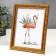 Photo frame plastic 15x20 cm "Valentine" Golden with a gold drawing 23x18 cm