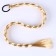 A braid on an elastic band is 80 cm, the color is blond