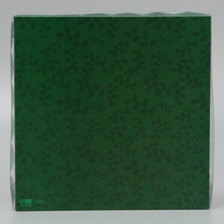 Cookie box, confectionery packaging with PVC lid, “expensive teacher”, 21 x 21 x 3 cm-4