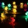 Garland “thread” 4.5 m with nozzles “flowers”, IP44, dark thread, 30 LED, glow of multi, 2 modes, solar battery