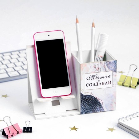 Organizer for the office with a stand under the phone "Dream"-2